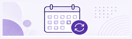 Calendar with recurring meetings