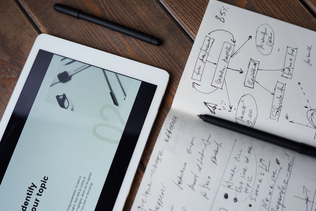 Charts and analytics on a laptop screen